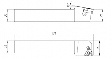 Державка SEL2020K16 KPLD
