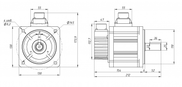 Серводвигатель 130DNMA2-0001CKAM