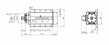 Шпиндель воздушного охлаждения  GDZ80X73-1.5