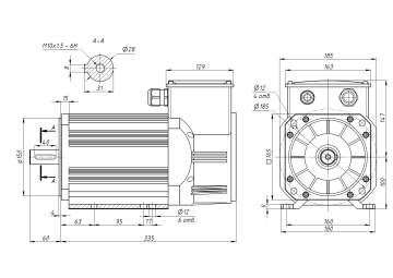 Шпиндельный серводвигатель 2,2 кВт 6000 об/м с драйвером
