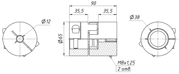 Муфта соединительная BF1-65-90-12-38