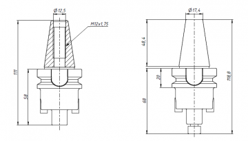 Оправка фрезерная BT30-FMB16-45
