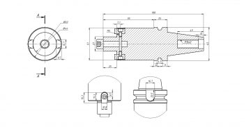 Оправка фрезерная (патрон) BT40-FMB27-100