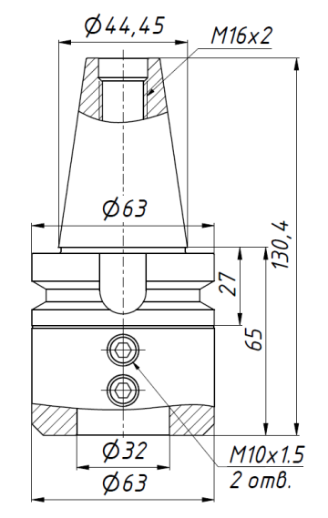 BT40-SL32-65 патрон MAS 403 Weldon