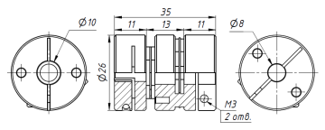 Муфта CD-26-35-6-8 (TM2)