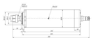 CNC-F80E-2.2 воздух 2,2кВт 220В ER20