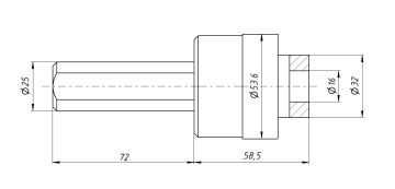 Прошивная головка CT16-C25 (отв. 16мм)