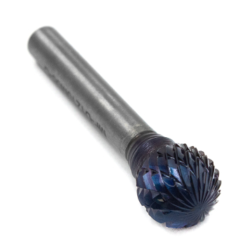 Борфреза твердосплавная форма D1210M06 с покрытием BNC (blue coating)