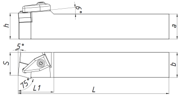 Державка наружная DCBNR3232P19