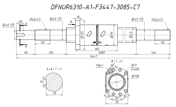 Винт+гайка DFNUR6310 -A1-F3447-3085-C7
