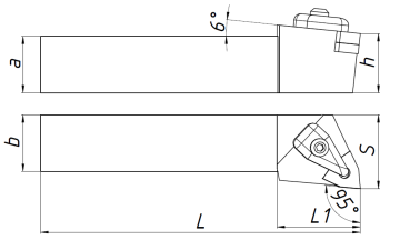 DWLNL2525M08 резец для наружного точения