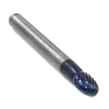 Борфреза твердосплавная форма E0610M06 с покрытием BNC (blue coating)
