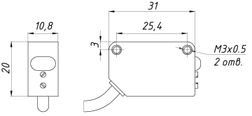 Оптический датчик E3Z-D81 2M