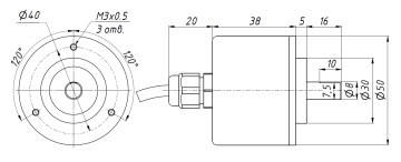 Энкодер E50S8-3-N-24 24v 1024P/R