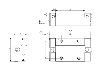 Модуль опорный Hiwin EGH25CAZAH