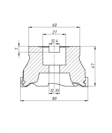 ФРЕЗА НАСАДНАЯ\ТОРЦЕВАЯ EMRW 6R80-27