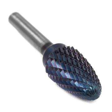 Борфреза твердосплавная форма F1425M06 с покрытием BNC (blue coating)