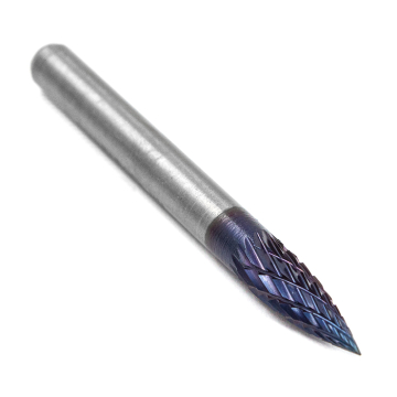 Борфреза твердосплавная форма G0618M06 с покрытием BNC (blue coating)
