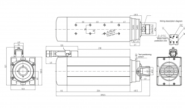 Шпиндель воздушного охлаждения  GDF60-18Z/7.5 7.5кВт 18000rpm ER32
