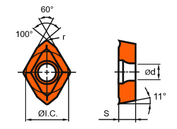 Пластина GPMT070204-U2 VP15TF