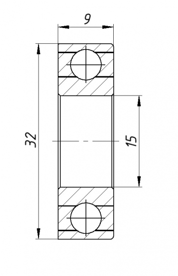 Подшипник шпинделя H7002C-2RZ DBP5 (2 шт. в комплекте)