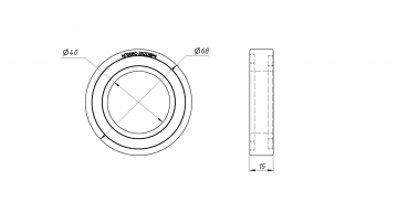 Подшипник шпинделя H7008C-2RZ DB P4 (2 шт. в комплекте)