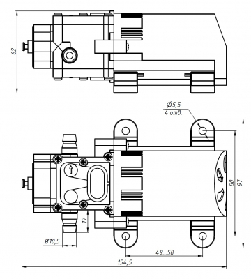 Насос мембранный HY-4200