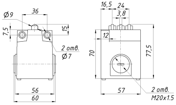 Концевой выключатель JW2-11Z/3F