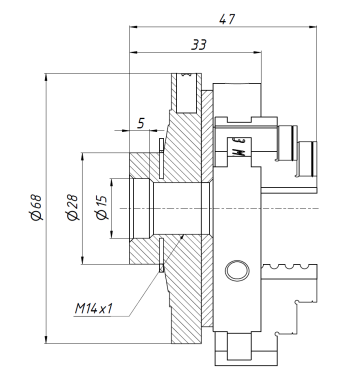 Токарный патрон K01-63