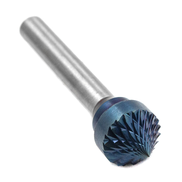 Борфреза твердосплавная форма K1206M06 с покрытием BNC (blue coating)