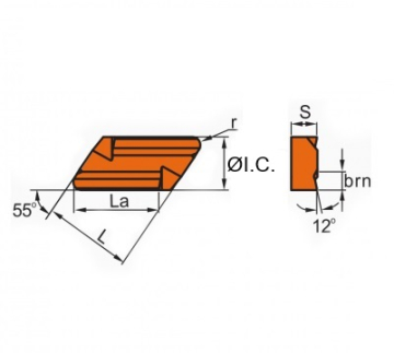 Пластина KNUX160405R11 IC9025