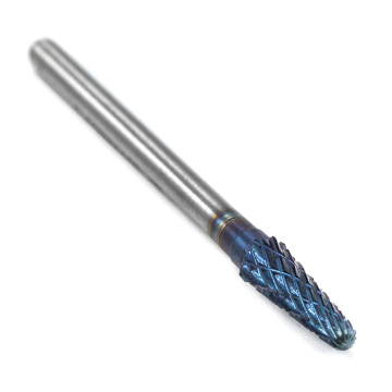 Борфреза твердосплавная форма L0413M03 с покрытием BNC (blue coating)