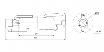 Лазерная трубка LASEA CL800 40-50 Вт
