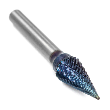 Борфреза твердосплавная форма M1020M06 с покрытием BNC (blue coating)