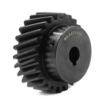 Шестерня косозубая M2,5-Z25-14 фланец 15мм