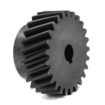 Шестерня косозубая M2,5-Z25-14 фланец 15мм