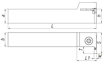 Резец для наружного точения MGEVL2020-2