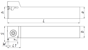 Резец для наружного точения MGEVR2020-2