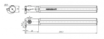MGIVR 2520-3 CNC державка для внутренних канавок