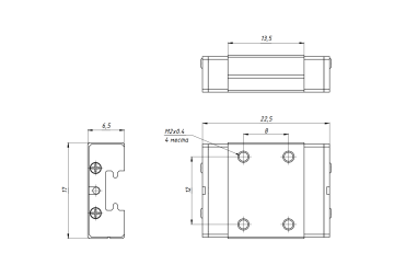 Модуль опорный Hiwin MGN07CZ0HM