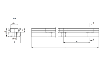 Рельсовые направляющие Hiwin MGNR07R600HM