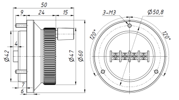 Энкодер MPG60-100-4 24VDC 100PPR