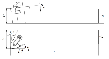Резец MWLNR2525 M08