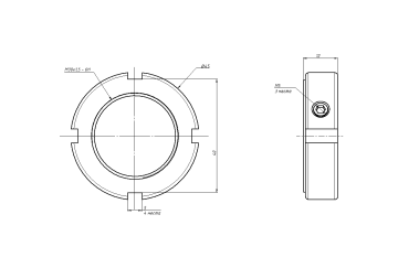 Стопорная гайка R-M30х1,5P