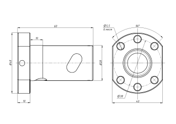Гайка ШВП Hiwin R16-10T3-FSI