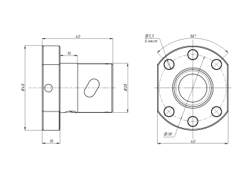 Гайка ШВП Hiwin R16-5T3-FSI