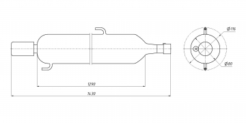 Лазерная трубка RECI W4 100-130 Вт
