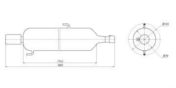 Лазерная трубка RECI W8 150-180 Вт