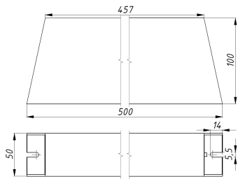 RXLG2500W100RJ Тормозной резистор 2,5кВт 100 Ом