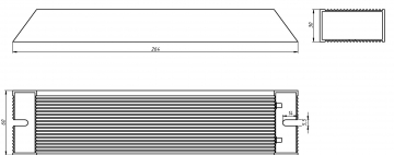 RXLG500W150RJ Тормозной резистор 500Вт 150 Ом